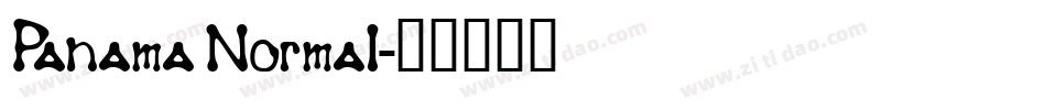 Panama Normal字体转换